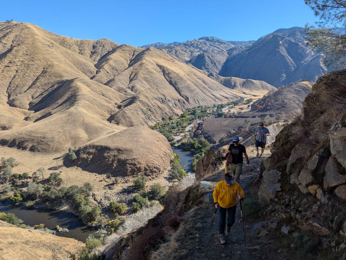Hikers on the Kern Gateway Trail